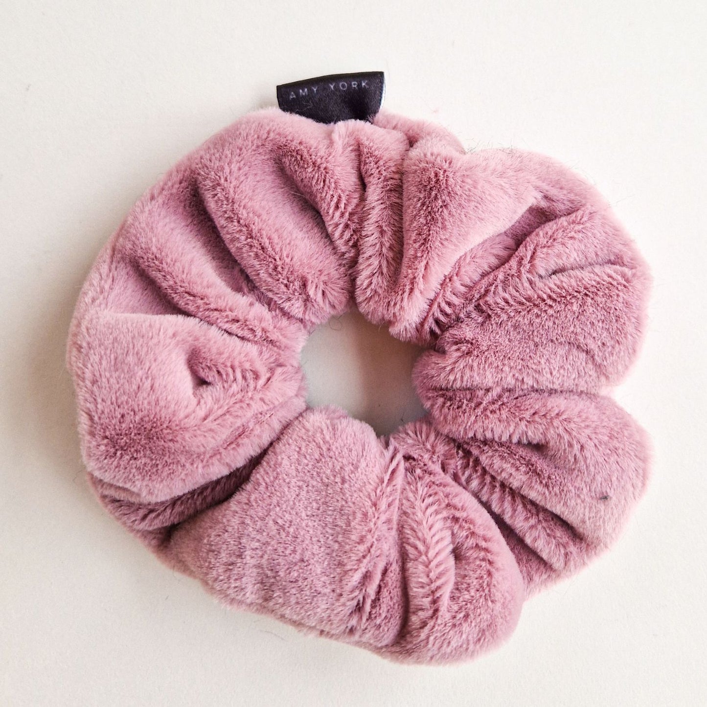 Faux-Fur Scrunchie - Purple