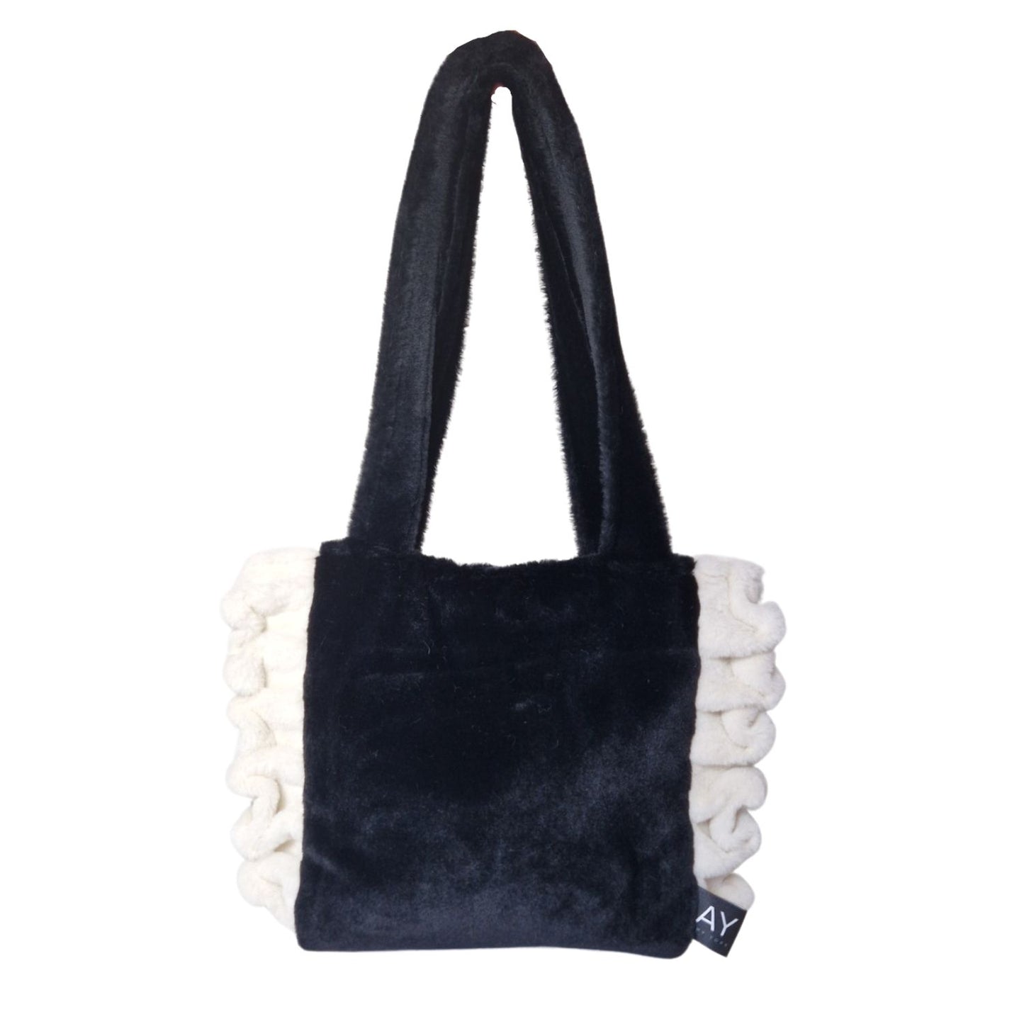 LUNA Handbag - Black & Cream