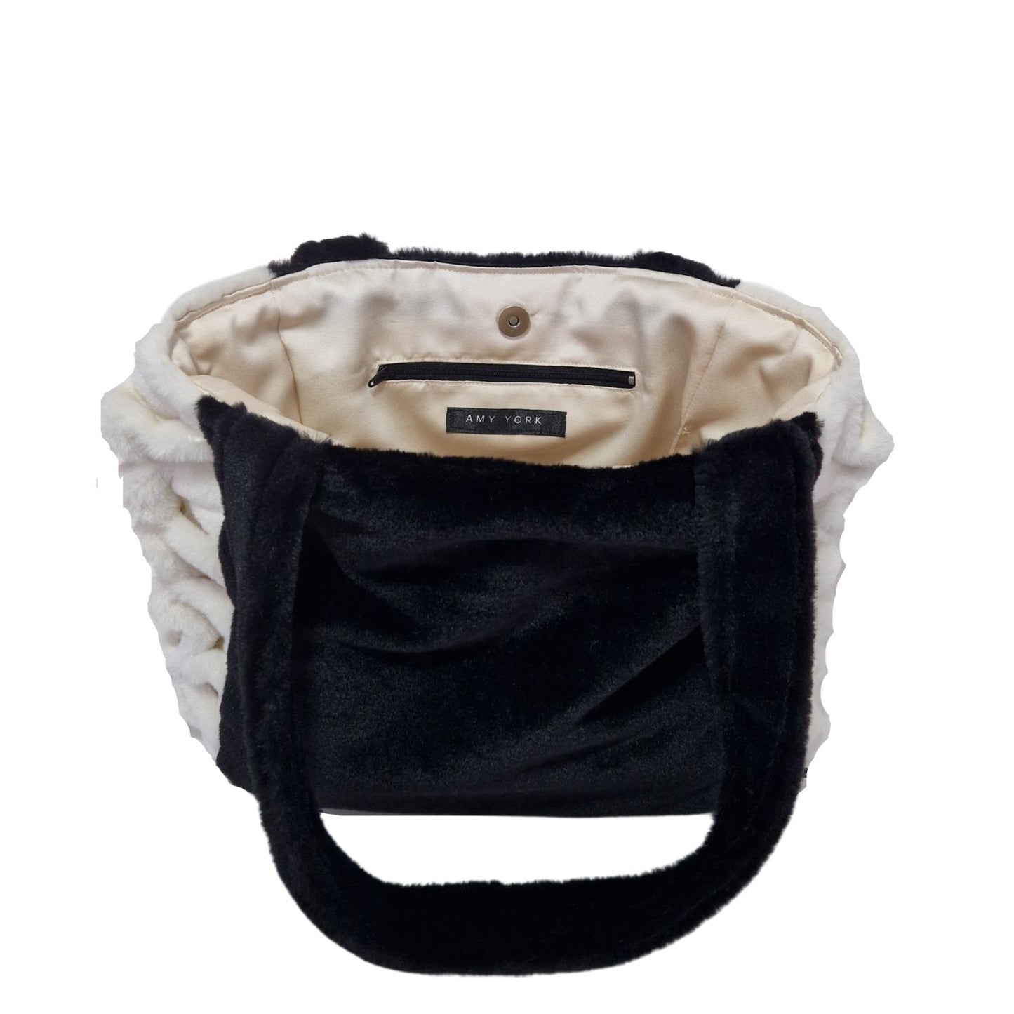 LUNA Handbag - Black & Cream
