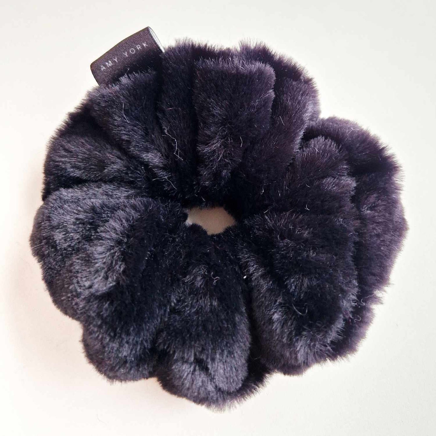 Faux-Fur Scrunchie - Black