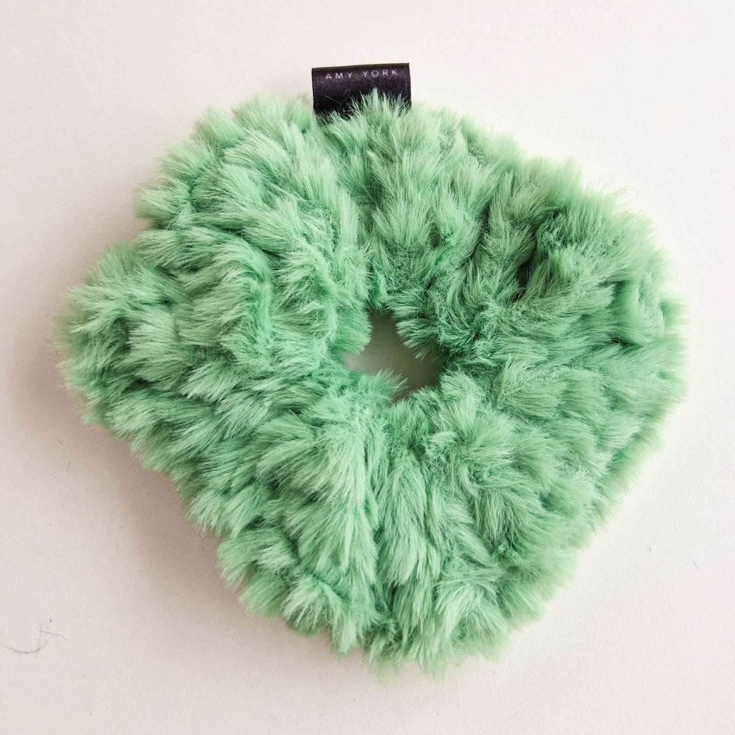 Faux-Fur Scrunchie - Green