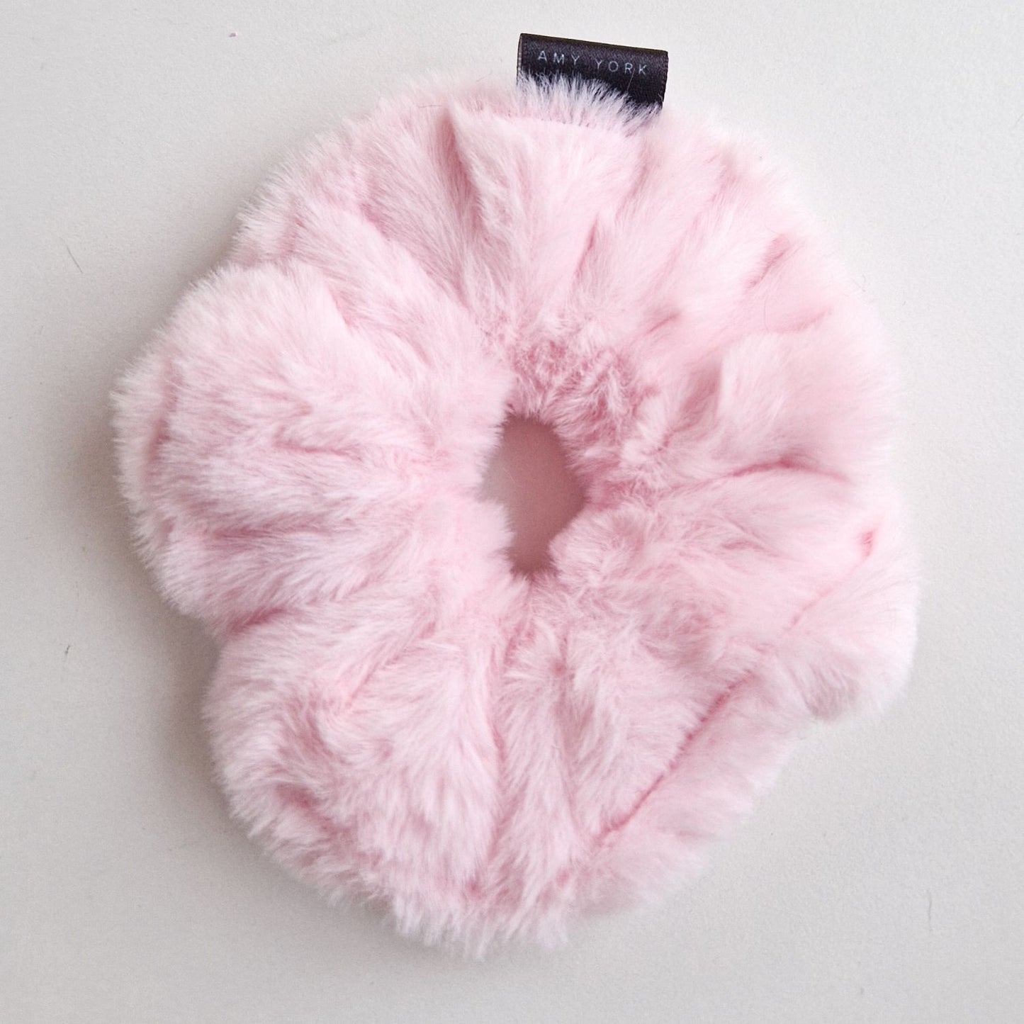 Faux-Fur Scrunchie - Baby Pink